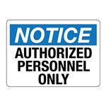 ANSI NOTICE Authorized Personnel Only